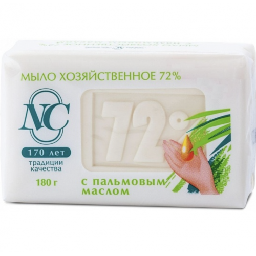 72% с пальмовым маслом мыло хозяйственное 180 гр